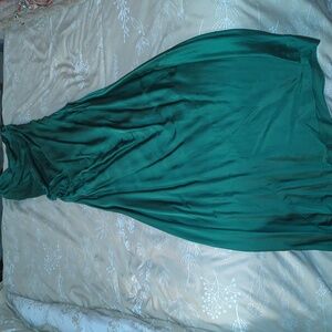 Zara Satin Effect Midi Dress